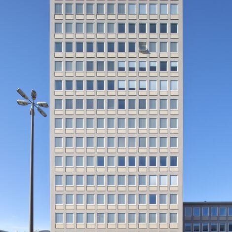 thermfix vario Vliesgevels and unico Ramen - Plaerrer high-rise building, Nuremberg located in Nürnberg, Duitsland