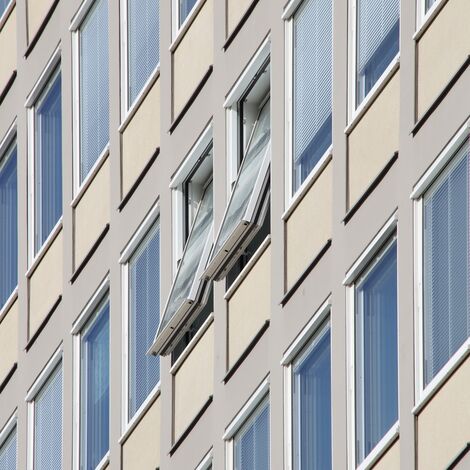 thermfix vario Vliesgevels and unico Ramen - Plaerrer high-rise building, Nuremberg located in Nürnberg, Duitsland